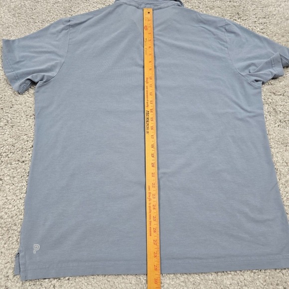 Public Rec Mens Stretch Polo Shirt Blue Short Sleeve Size XXL Casual - Picture 7 of 8